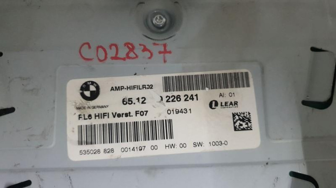 Amplificator audio BMW Seria 5 (2010->) [F11] 9226241