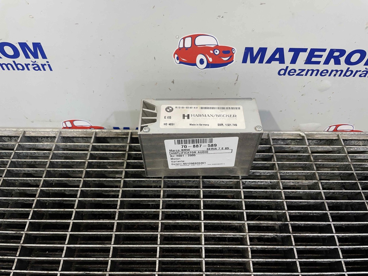 AMPLIFICATOR AUDIO BMW SERIA 7 E 65 - - (2001 2005)