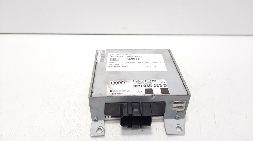 Amplificator audio, cod 8E9035223D, Audi A4 Avant (8ED, B7) (id:593222)