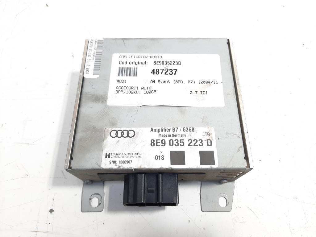 Amplificator audio, cod 8E9035223D, Audi A4 Cabriolet (8H7) (idi:487237)