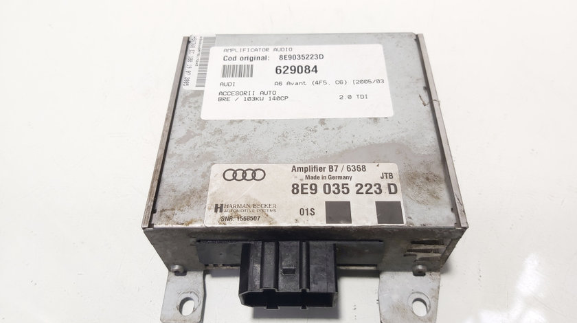 Amplificator audio, cod 8E9035223D, Audi A6 Avant (4F5, C6) (id:629084)