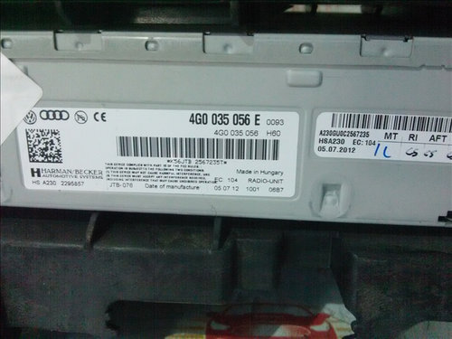 Amplificator audio HARMAN/BECKER AUDI A6 3.0 TDI an fabr. 2013