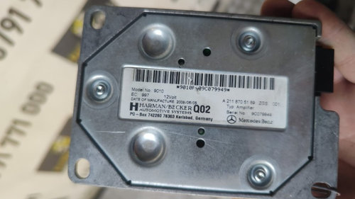 Amplificator audio Mercedes E-Class 63 AMG W212 S212 5.5 V8 cod motor M157981 an 2015 cod A211870518...