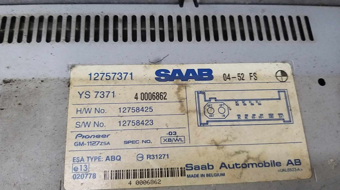 Amplificator audio saab 9 3 12757371