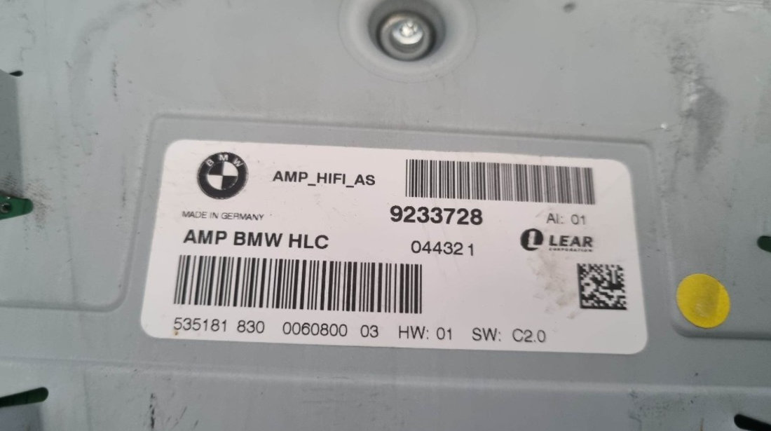 Amplificator audio / Statie hifi BMW Seria 7 F01 cod piesa : 9233728