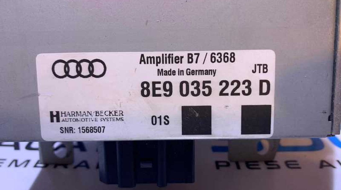 Amplificator Audio Sunet Audi A4 B6 Avant Break Variant Combi 2001 - 2005 Cod 8E9035223D