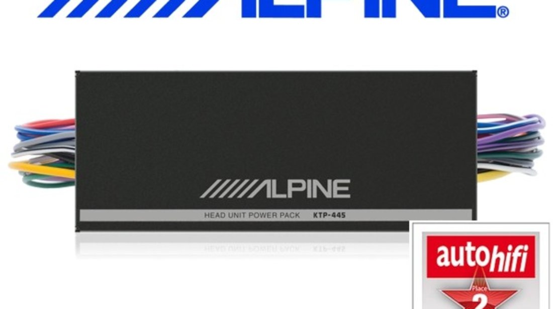 Amplificator Auto Digital Alpine KTP-445A 180W RMS 4 Canale 4 x 100W