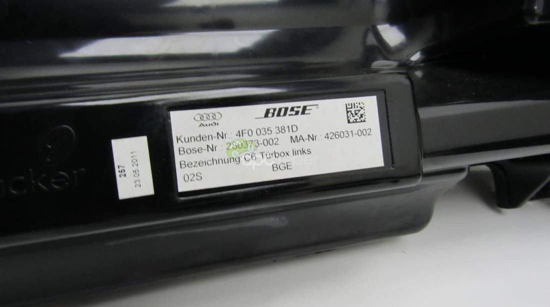 Amplificator Bose ( cod 4F0035223P) + set difuzoare Bose Audi A6 4F Facelift 2010 - 2,0Tdi