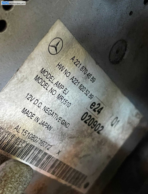 Amplificator Radio Audio Mercedes Clasa S Class W221 2005 - 2013 Cod A2218704689 A2218205289 [C0396]
