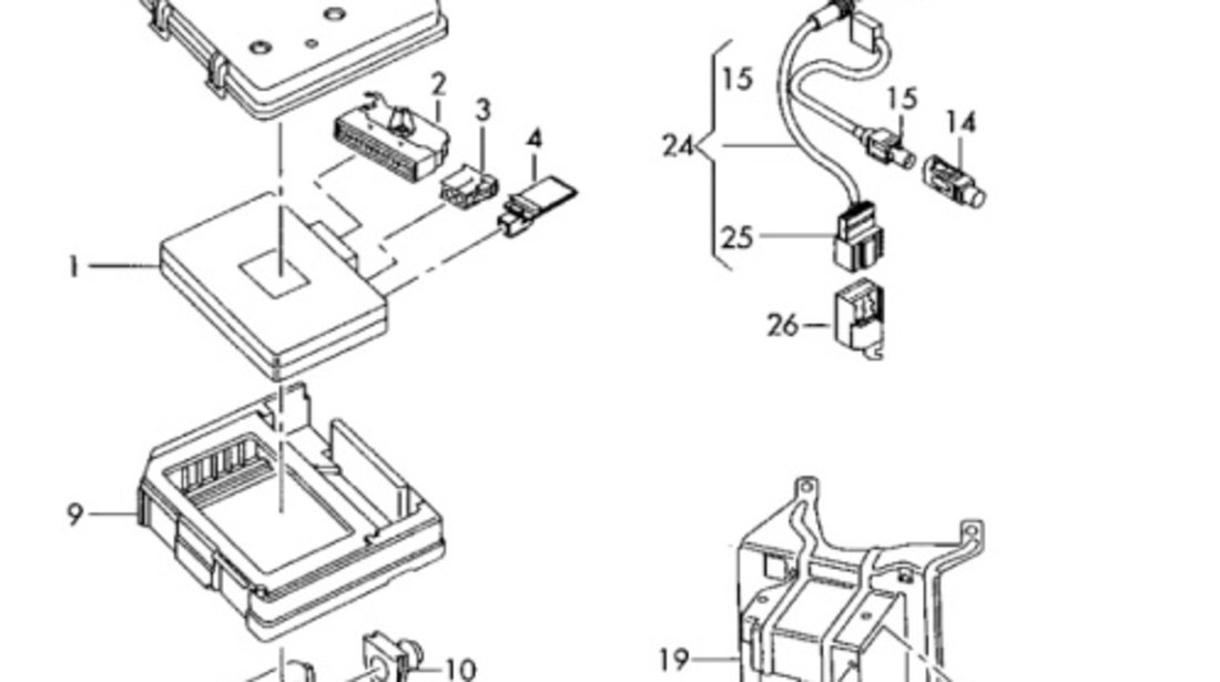 Amplificator semnal telefon 8J0035456 Audi A4 B8 2.0 TDI CAG 103 KW OEM 8J0035456