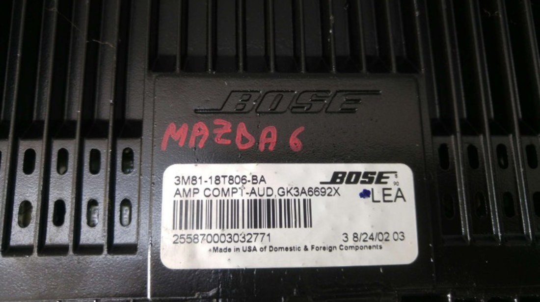 Amplificator sunet mazda 6 gg 3m8118t806ba