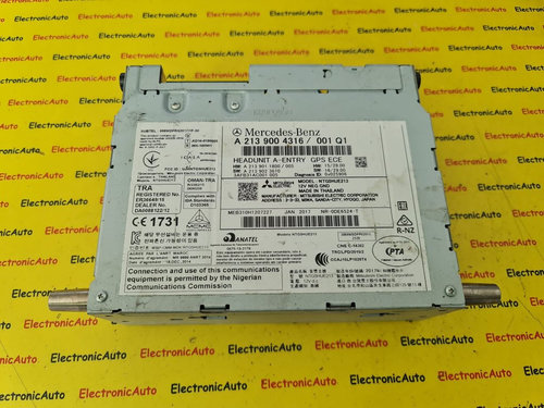 Amplificator Sunet MERCEDES Class E, A2139004316