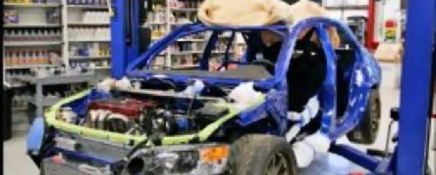 AMS Performance lucreaza la un Evo IX