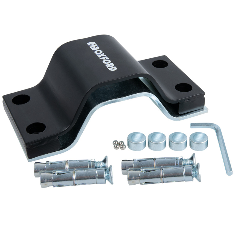 Ancora Lant Antifurt Moto Oxford AnchorForce Ground Anchor Otel Negru LK404