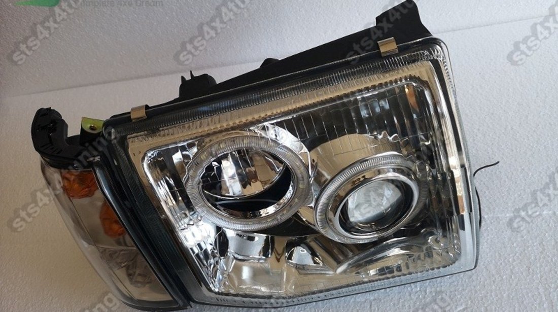 ANGEL EYE FARURI CU LUPA + SEMNALIZARE FAR MITSUBISHI PAJERO 1991-2000 CR [V1]