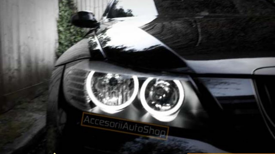 Angel Eyes 20W BMW E90 E91 LCI Fara Xenon Seria 3 2008 2011