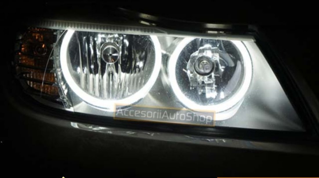 Angel Eyes 20W BMW E90 E91 LCI Fara Xenon Seria 3 2008 2011