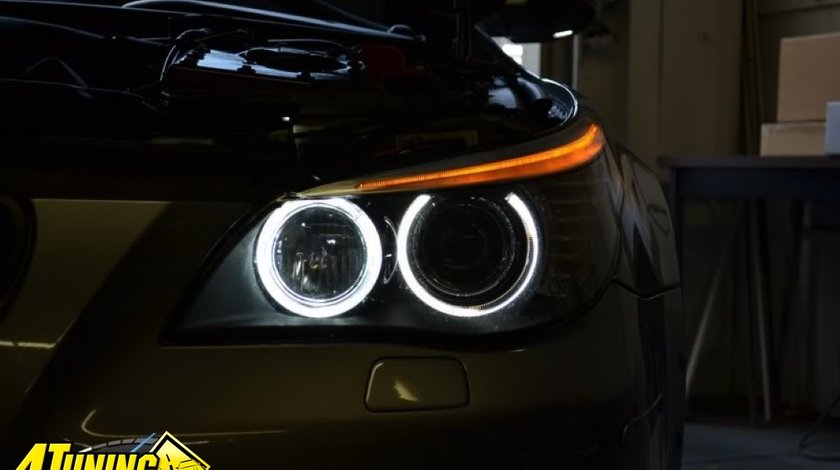 Angel Eyes Bmw e60 LCI dupa 2007 Led Marker H8 120w