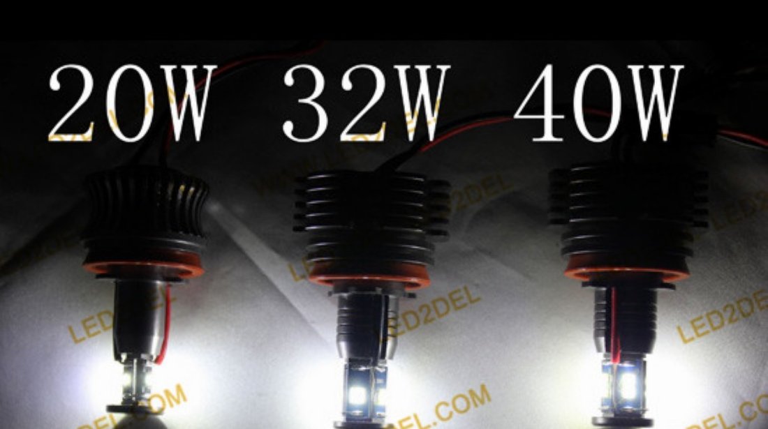 Angel Eyes BMW E81 Led marker H8 80W seria 1