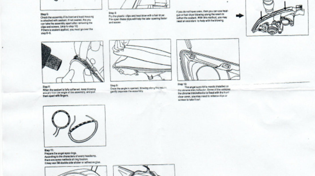 Angel Eyes Bmw Seria 7 E38 1994-2001 CCFL 4001