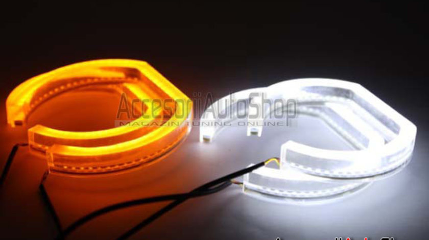 Angel Eyes DTM LED BMW Seria 3 E90 E92 E93 F30 F31 - CU FUNCTIE DE SEMNALIZARE