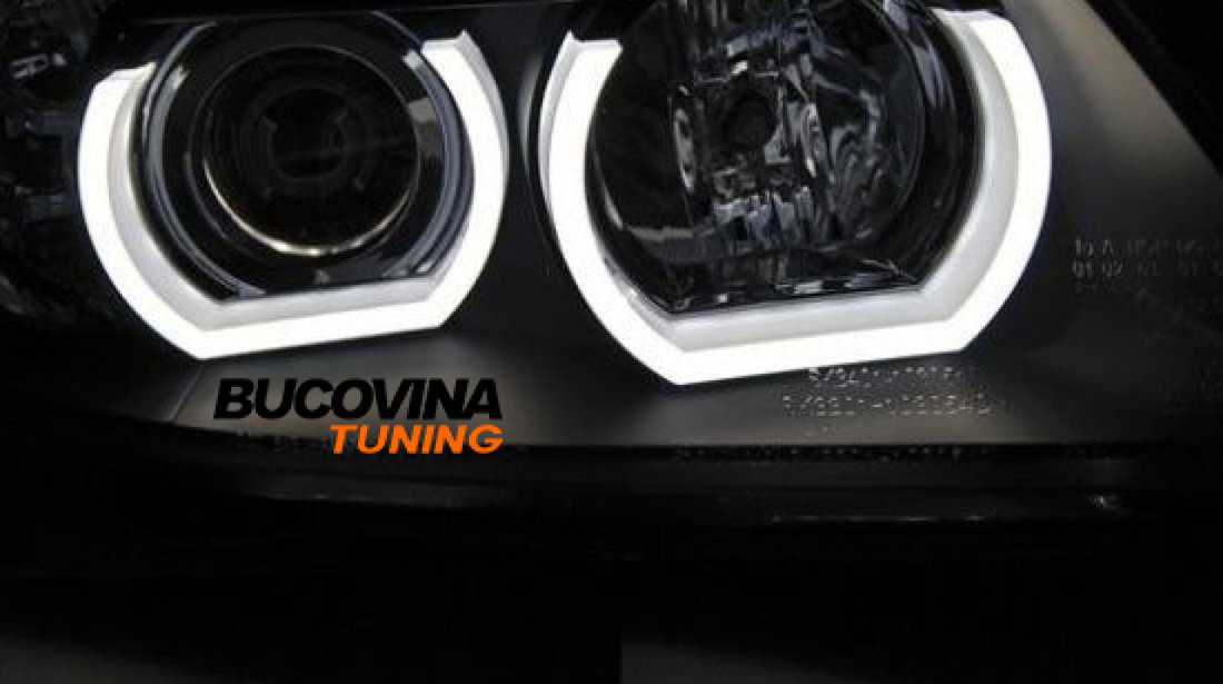 ANGEL EYES LED 3D CU SEMNALIZARE BMW SERIA 3 (08-14)