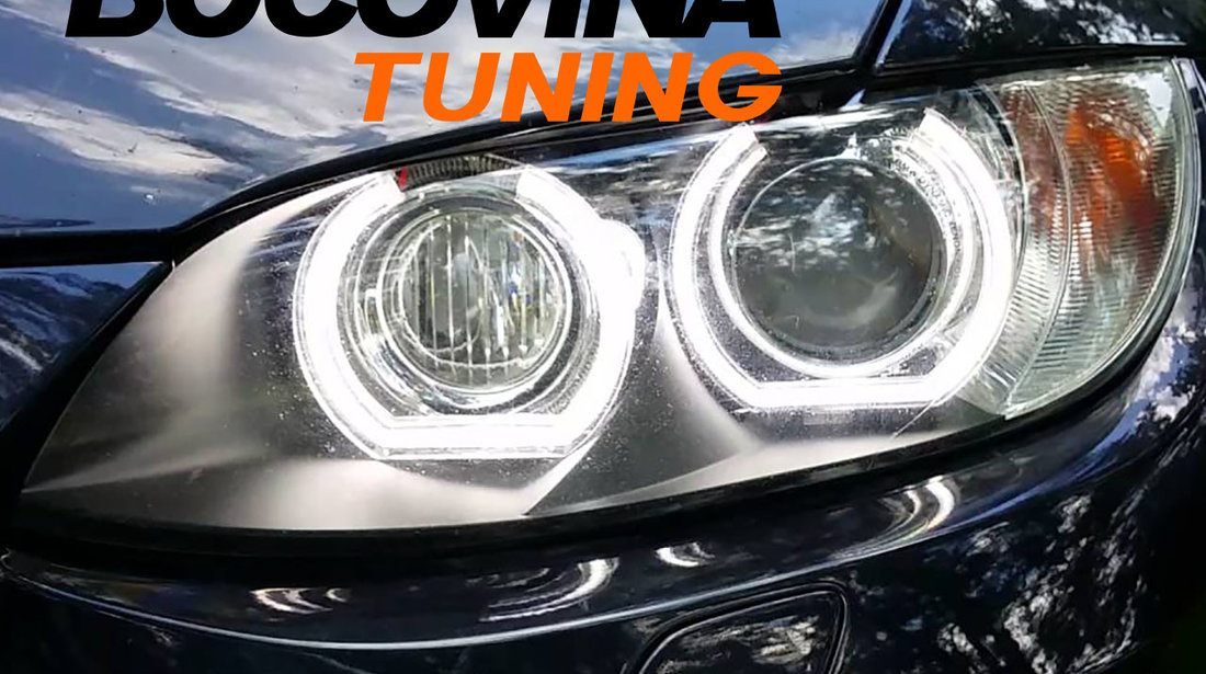 ANGEL EYES LED 3D CU SEMNALIZARE BMW SERIA 3 (08-14)