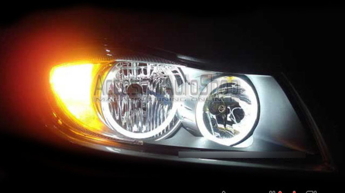 Angel Eyes LED BMW E90 E91 Fara Lupa