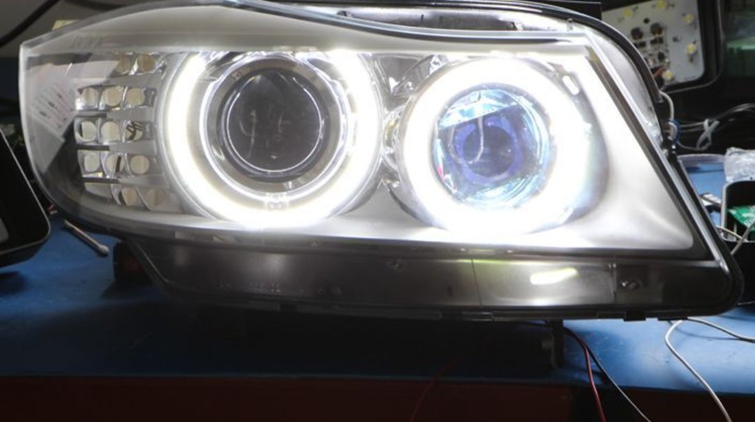 ANGEL EYES LED MARKER BMW E61 TOURING FACELIFT NEW 6S H8 80W 3200 LUMENI