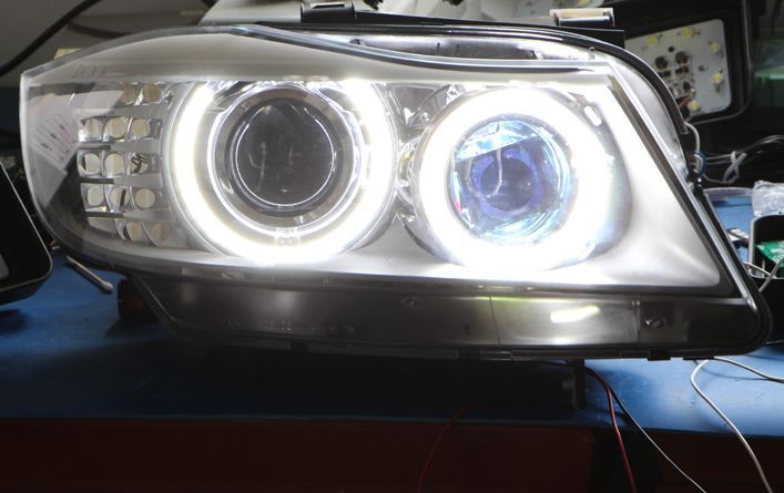 ANGEL EYES LED MARKER BMW E90 LCI NEW 6S H8 80W 3200 LUMENI