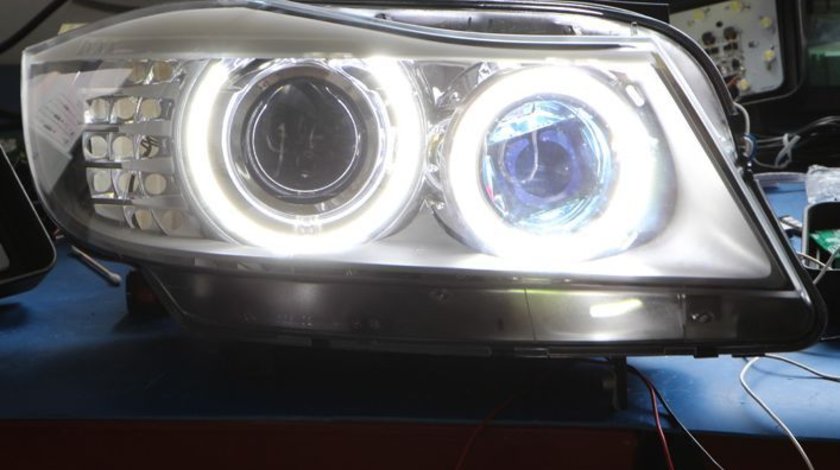 ANGEL EYES LED MARKER BMW E90 LCI NEW 6S H8 80W 3200 LUMENI