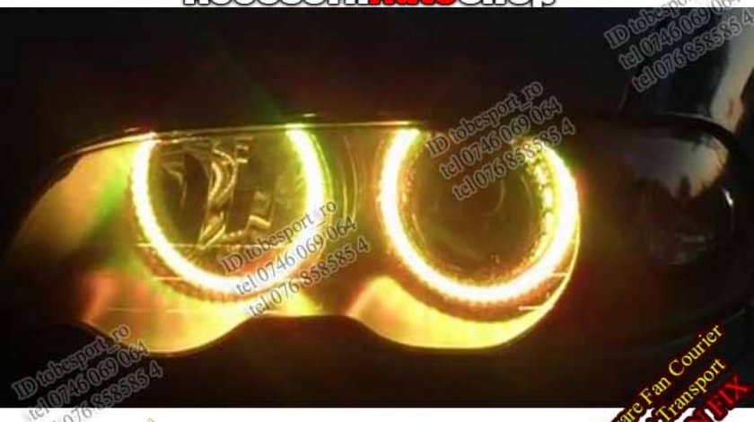 Angel Eyes SMD BMW E46 GALBEN OEM