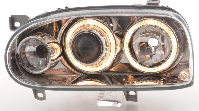 Angel Eyes Vw Golf 3 - Faruri Vw Golf 3 (91-97) Oferta Speciala !!