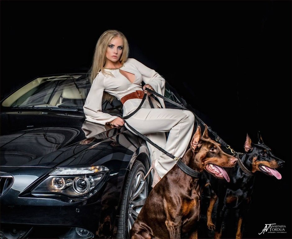 Anna Trisvetova si BMW Seria E63