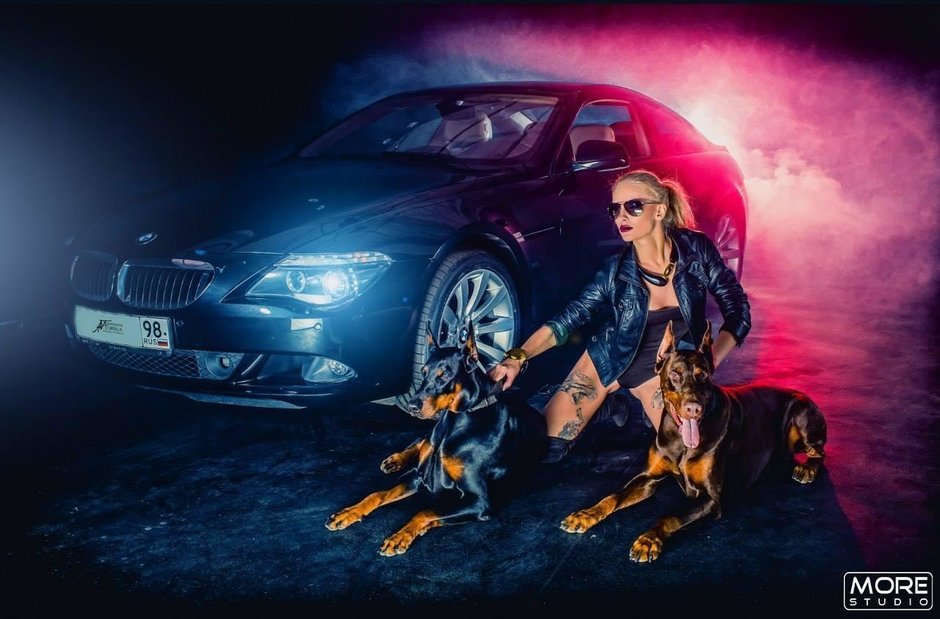 Anna Trisvetova si BMW Seria E63