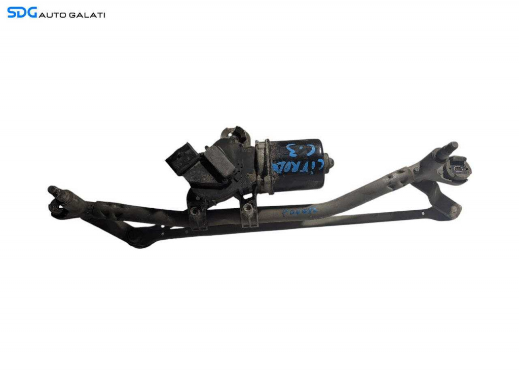 Ansamblu Brat Brate Stergator Parbriz cu Motoras Citroen C3 2003 - 2009 [P00012]