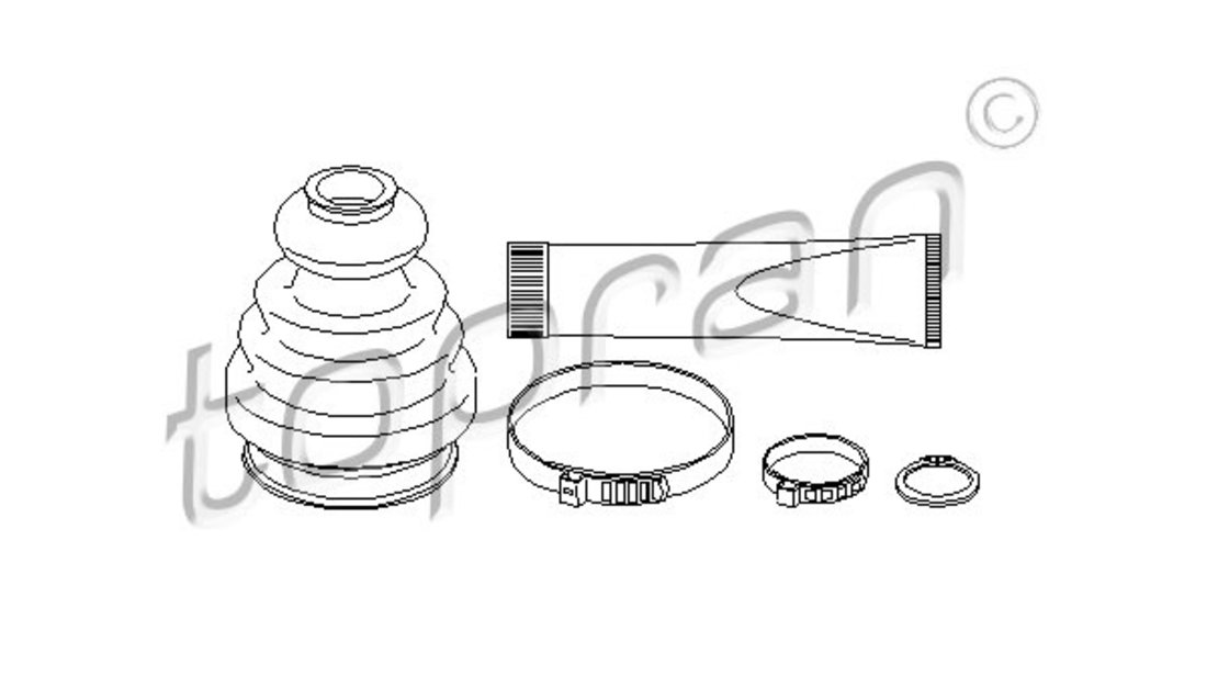 Ansamblu burduf, articulatie planetara (401245 HAN) MERCEDES-BENZ