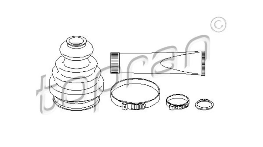 Ansamblu burduf, articulatie planetara (401245 HAN) MERCEDES-BENZ