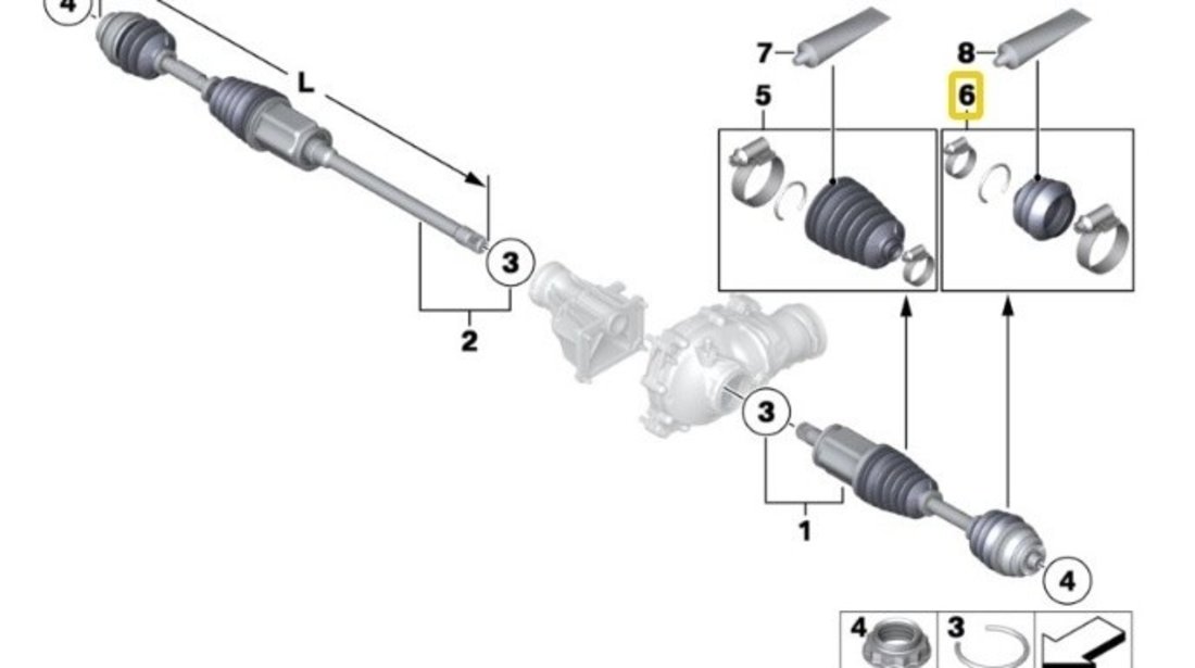 Ansamblu Burduf Articulatie Planetara Oe Bmw X3 F25 2010→ 31607608096