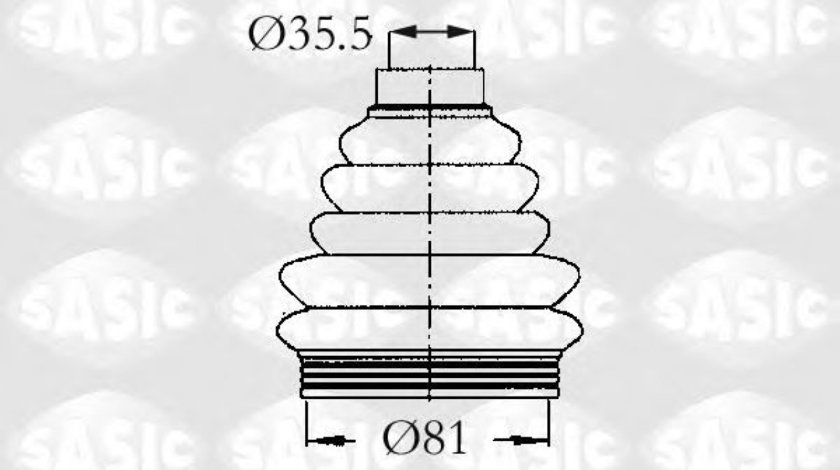 Ansamblu burduf, articulatie planetara PEUGEOT 206 CC (2D) (2000 - 2016) SASIC 2933203 piesa NOUA