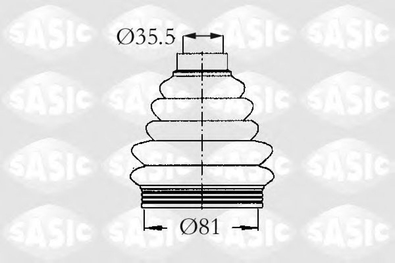 Ansamblu burduf, articulatie planetara PEUGEOT 307 (3A/C) (2000 - 2016) SASIC 2933203 piesa NOUA