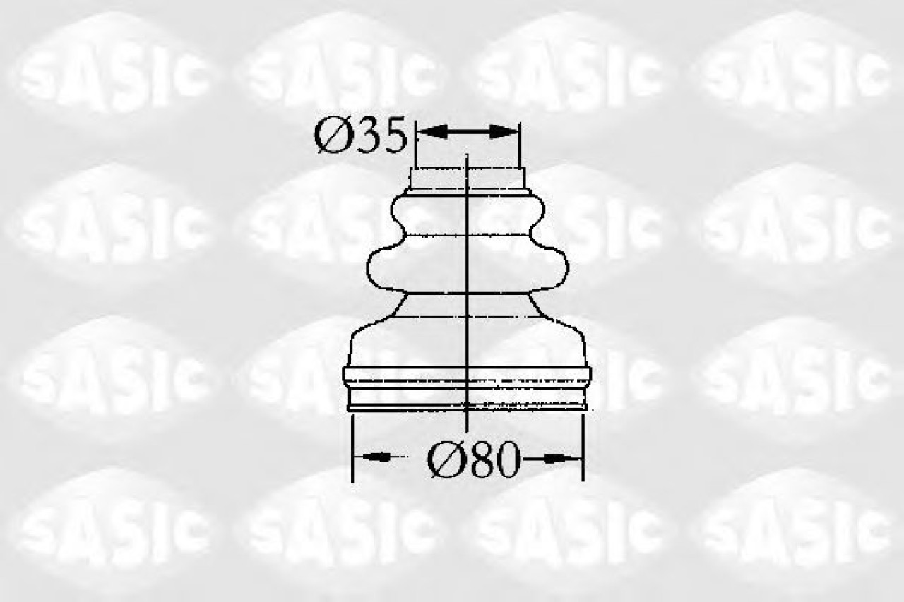 Ansamblu burduf, articulatie planetara PEUGEOT 406 (8B) (1995 - 2005) SASIC 2873813 piesa NOUA