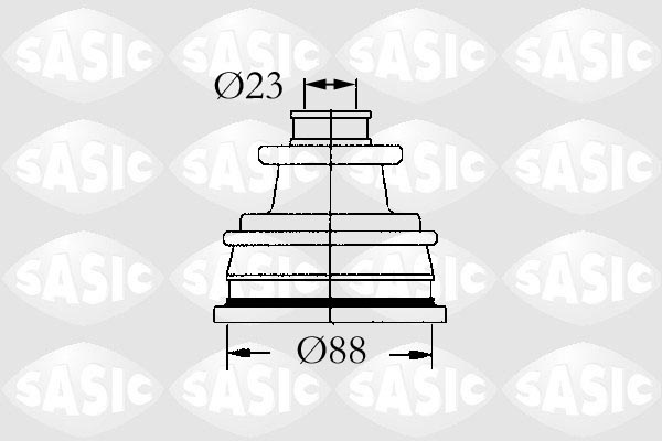 Ansamblu burduf, articulatie planetara spre roata (4003429 SAS) RENAULT