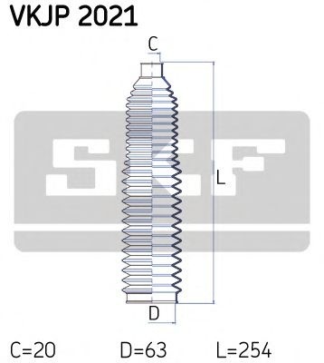Ansamblu burduf, directie AUDI A4 (8E2, B6) (2000 - 2004) SKF VKJP 2021 piesa NOUA