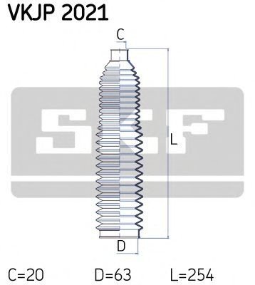 Ansamblu burduf, directie AUDI A6 Avant (4A, C4) (1994 - 1997) SKF VKJP 2021 piesa NOUA
