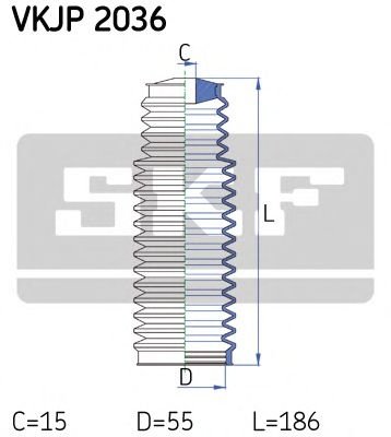 Ansamblu burduf, directie BMW Seria 3 Compact (E46) (2001 - 2005) SKF VKJP 2036 piesa NOUA