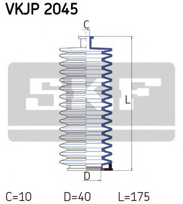 Ansamblu burduf, directie CITROEN BERLINGO caroserie (M) (1996 - 2016) SKF VKJP 2045 piesa NOUA