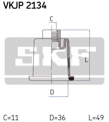Ansamblu burduf, directie CITROEN XANTIA (X2) (1998 - 2003) SKF VKJP 2134 piesa NOUA