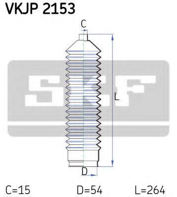 Ansamblu burduf, directie FIAT DUCATO platou / sasiu (280) (1982 - 1990) SKF VKJP 2153 piesa NOUA