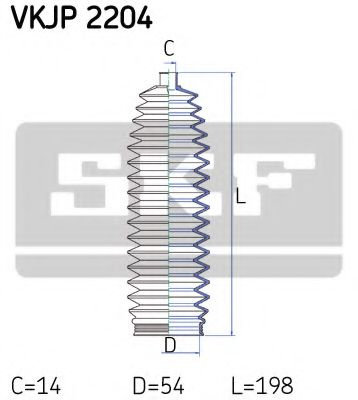 Ansamblu burduf, directie FORD FIESTA V (JH, JD) (2001 - 2010) SKF VKJP 2204 piesa NOUA